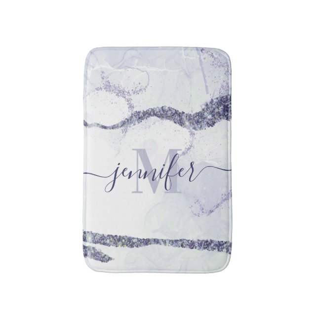 Tapete De Banheiro Glitter Abstrato (Frente Vertical)