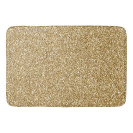 Tapete De Banheiro Glitter Dourado     