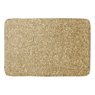 Tapete De Banheiro Glitter Dourado
