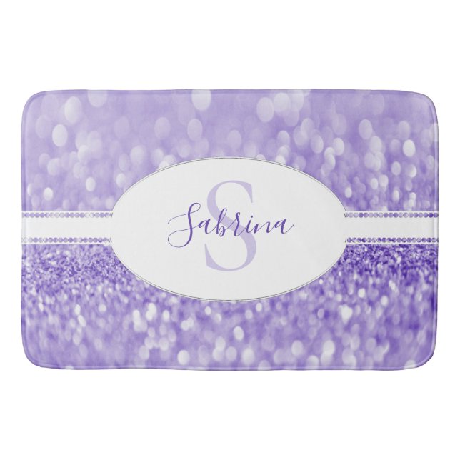 Tapete De Banheiro Glitter Puro Personalizar Bath Mat (Frente)