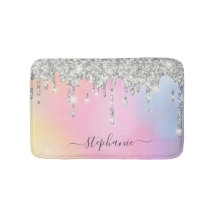 Glitter Silver Brilhante Drives Arco-Íris Adiciona