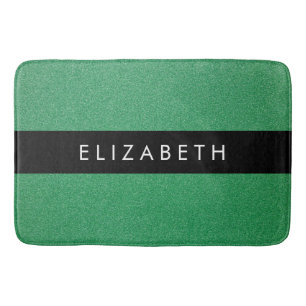 Tapete De Banheiro Glitter Verde, Fundo Glitter, Seu Nome