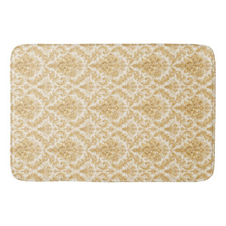 Tapete De Banheiro Gold Damask Floral