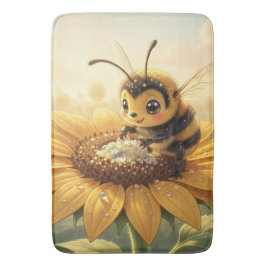 Tapete De Banheiro Golden Bumblebee in Bloom Dance.9
