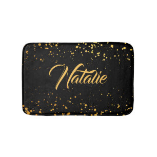Tapete De Banheiro Golden Dots