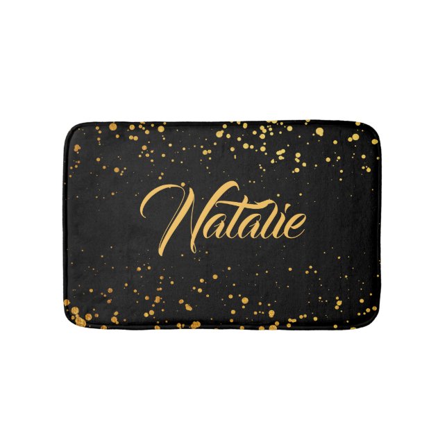 Tapete De Banheiro Golden Dots (frente)