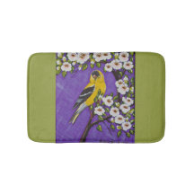 Goldfinch e Blossoms Bath Mat