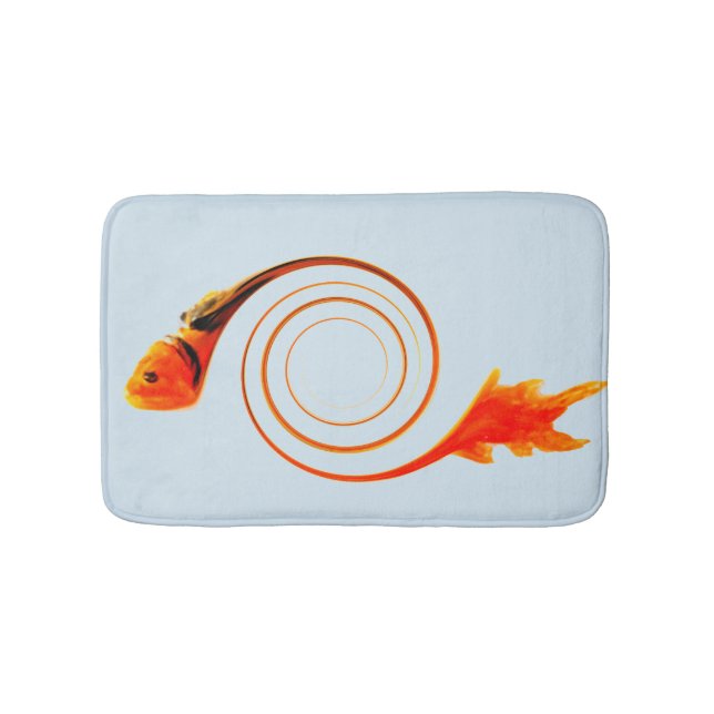 Tapete De Banheiro Goldfish Modern Abstrato Art (frente)
