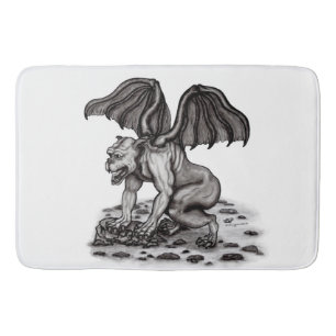 Tapete De Banheiro Golem Gargoyle