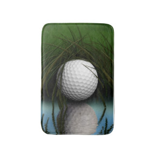 Tapete De Banheiro Golf Ball Escondendo-se no Humor Esportivo da Gram