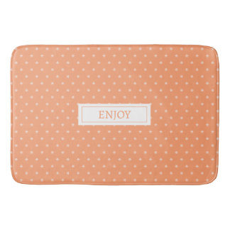 Tapete De Banheiro GOSTA de pêssego laranja