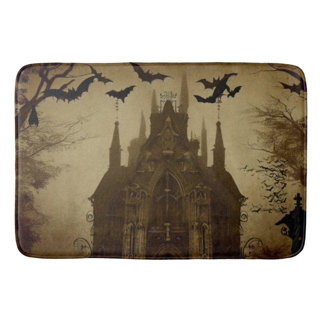 Tapete De Banheiro Gótico/Halloween/queda/abóbora (Frente)