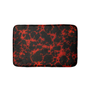 Tapete De Banheiro Gótico manchado vibrante vermelho e preto