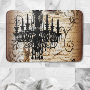Tapete De Banheiro gótico steampunk scripts paris vintage chandelier