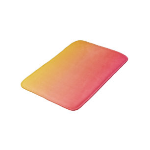 Tapete De Banheiro Gradiente Amarelo e Rosa