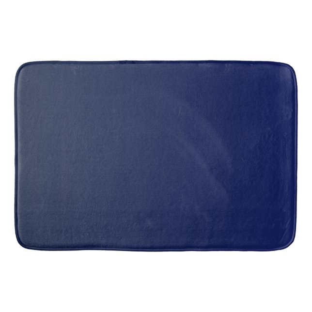 Tapete De Banheiro Gradiente Azul-Marinho Azul Profundo (Frente)