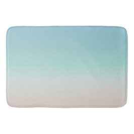Tapete De Banheiro Gradiente de Praia | Turquesa Minimalista Moderna
