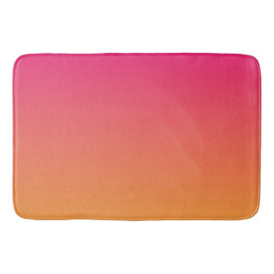 Tapete De Banheiro Gradiente rosa e laranja