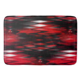 Tapete De Banheiro Gradiente vermelho a negro que forma abstrato zigz