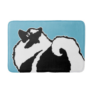 Tapete De Banheiro Gráficos Keeshond - Arte de Cachorro Original