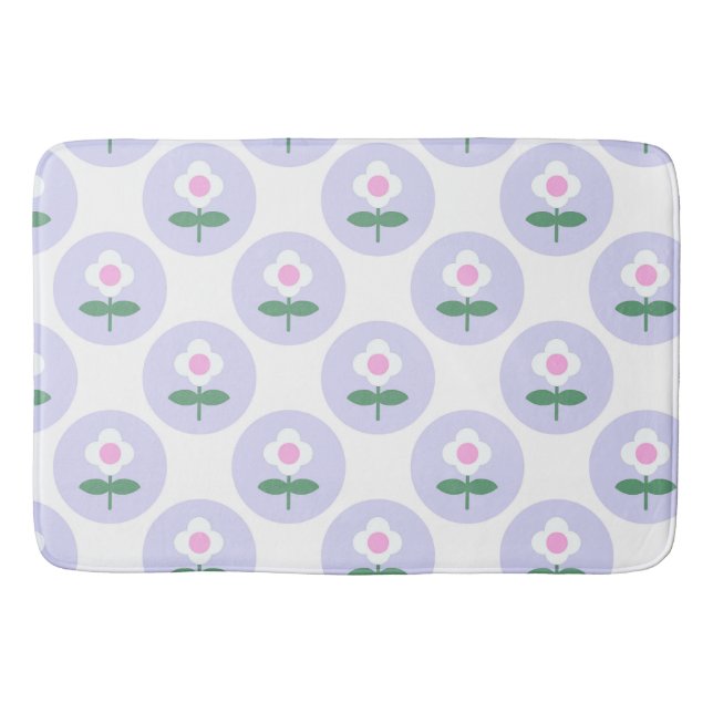 Tapete De Banheiro Grafo-de-cabra-margarida-roxa (Frente)