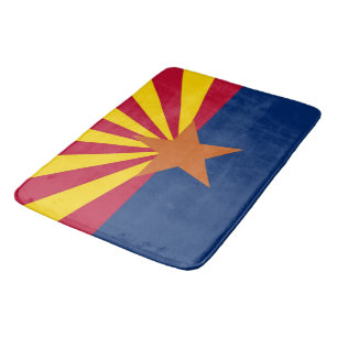 Tapete De Banheiro Grande esteira de banho com a bandeira da arizona,