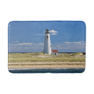 Tapete De Banheiro Grande farol do ponto, Nantucket Massachusetts