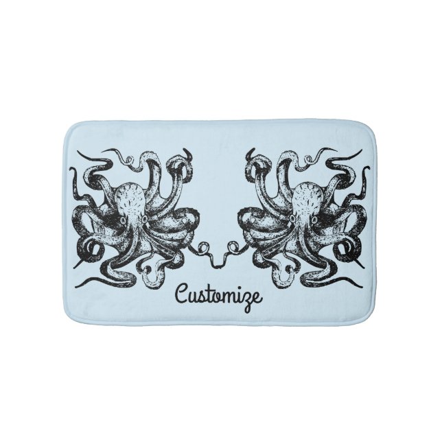 Tapete De Banheiro Grande polvo Thunder_Cove  (frente)
