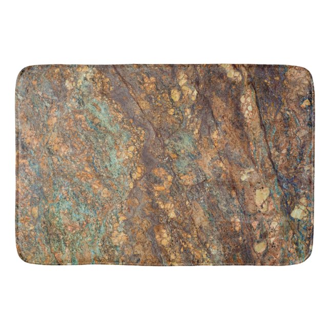 Tapete De Banheiro Granite Stone Pattern Bath Mat (Frente)