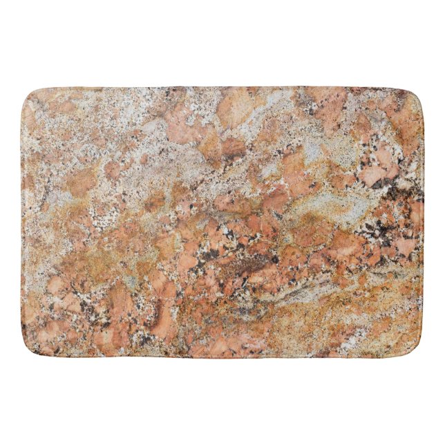 Tapete De Banheiro Granite Stone Pattern Bath Mat (Frente)