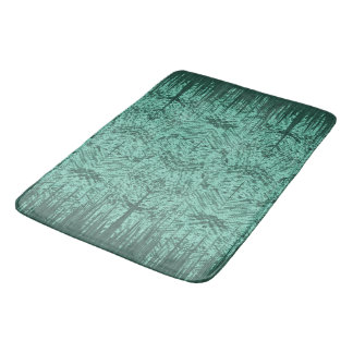 Tapete De Banheiro Green Abstract Island Tiki Pattern
