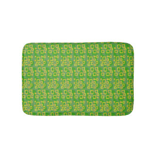 Tapete De Banheiro Green Geometric Bath Mat
