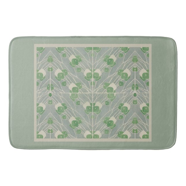 Tapete De Banheiro Green Geométrico 1915 Hannah Borger Overbeck (Frente)