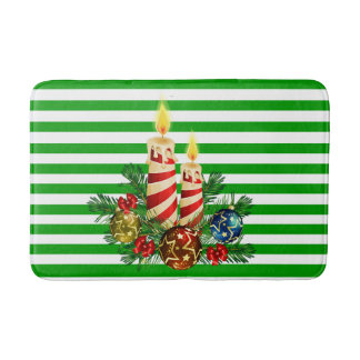 Tapete De Banheiro Greve de Natal da Casa de Banho
