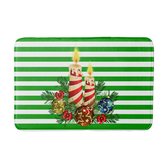 Tapete De Banheiro Greve de Natal da Casa de Banho (Frente)