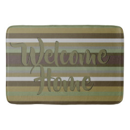 Tapete De Banheiro Greve Verde de Oliva e Teal