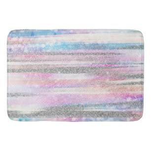 Tapete De Banheiro Greves Modernas De Traços De Glitter Iridescente