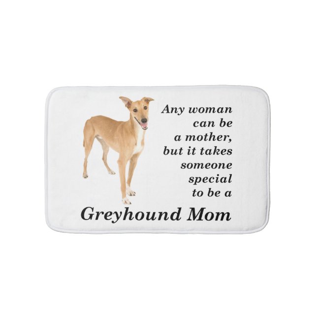 Tapete De Banheiro Greyhound Mãe Bath Mat (frente)
