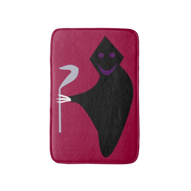 Tapete De Banheiro Grim Reaper Halloween Bath Mat (Frente Vertical)