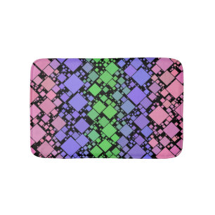 Tapete De Banheiro Groovy Boho Retro Mod Geométrico Orgulho Trigênero