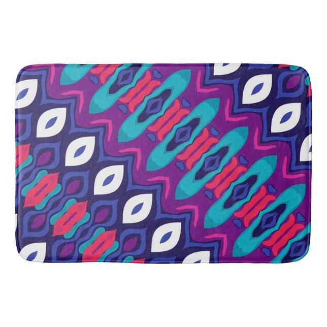 Tapete De Banheiro Groovy Drops e Diamantes (Frente)