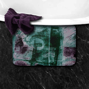 Tapete De Banheiro Grunge de Grafite pintado Moody Plum Purple Gree