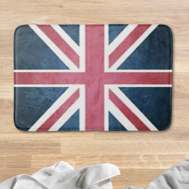 Tapete De Banheiro Grunge United reino britânico bandeira de jack sin (Grunge United kingdom british union jack flag Bath Mat)