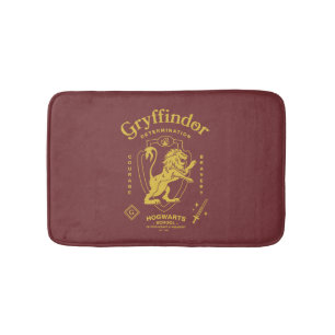 Tapete De Banheiro GRYFFINDOR™ Determinação Coragem Bravura Brasão