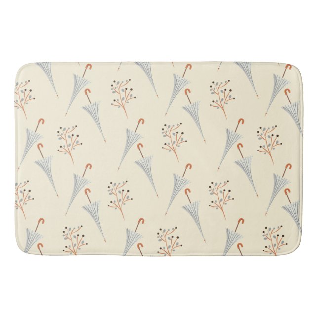 Tapete De Banheiro Guarda-chuvas e Folhagem de outono (Frente)