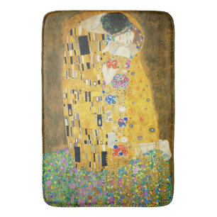 Tapete De Banheiro Gustav Klimt O Beijo Vintage Art Nouveau Painting