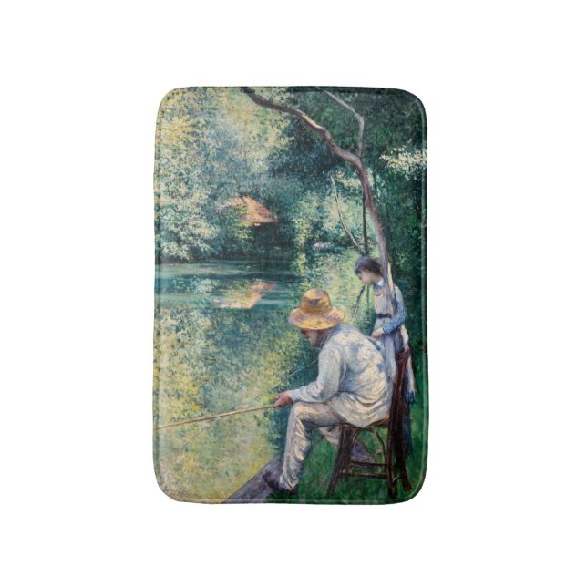 Tapete De Banheiro Gustave Caillebotte - Angling (Frente Vertical)