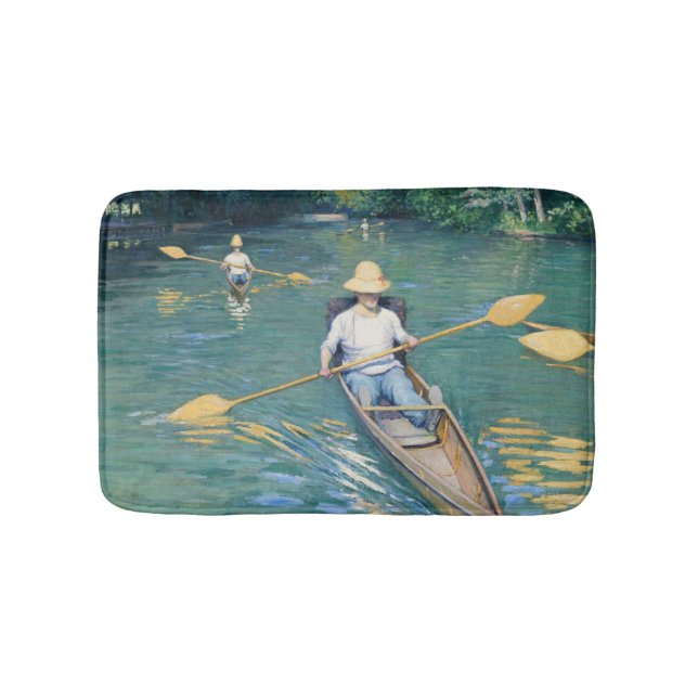 Tapete De Banheiro Gustave Caillebotte - Barcos no Yerres (frente)