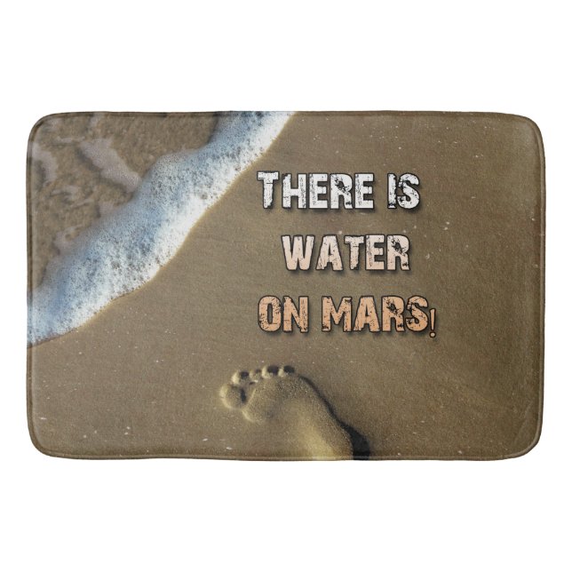 Tapete De Banheiro Há Água Em Marte Bath Mat! (Frente)