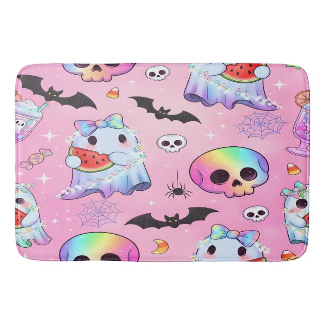 Tapete De Banheiro Halloween Brilhante (Frente)